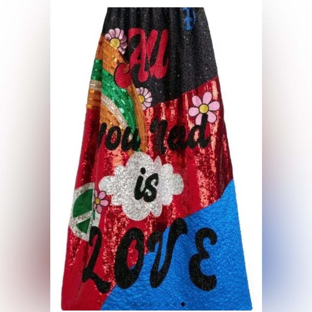 Alice + Olivia x The Beatles New Tina Ballgown Maxi Skirt